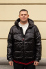 Пуховик IGOR PLAXA (CCSS) черный, глянцевый, короткий