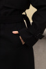 Пальто COSTOSO черное длинное