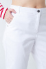 Шорты Saint James белые удлиненные по фигуре