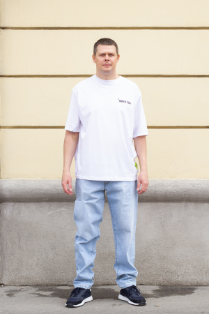 Джинсы J.B4 (Just Before) голубые прямого кроя