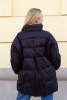 Пуховик Diego M черный удлиненный