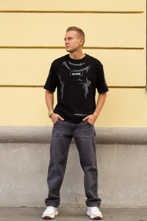 Джинсы J.B4 (Just Before) серые мужские