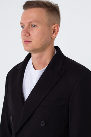 Пиджак I’M BRAIN черный на пуговицах