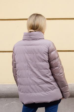 Пуховик Diego M серый короткий двухсторонний